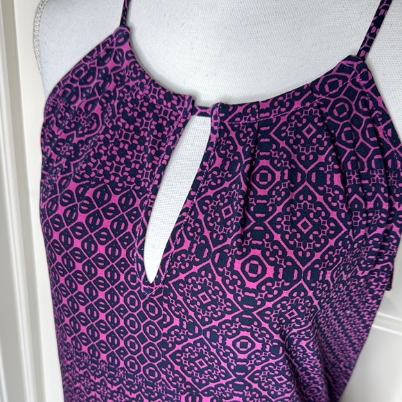 Banana Republic Purple Patterned Sleeveless Dress size medium - Picture 3 of 7